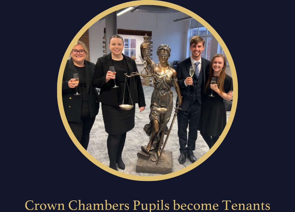 Crown Chambers Pupils join as Tenants